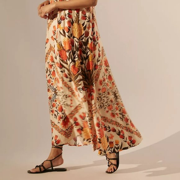 Farm Rio Floral Halter Maxi Dress - Small - Picture 4 of 9